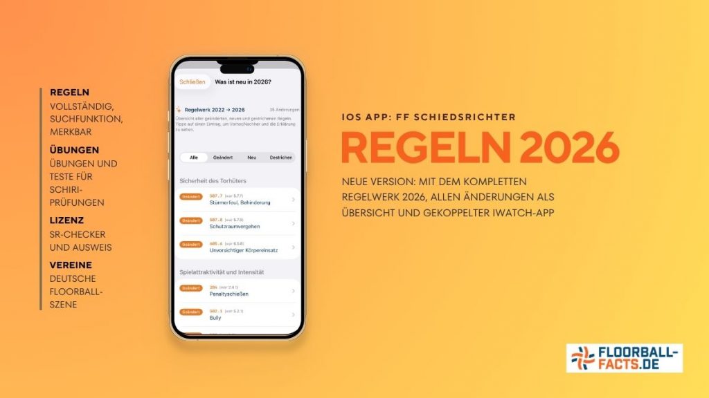App "FF Schiedsrichter": neue Version mit Regelwerk 2026 und iWatch-App